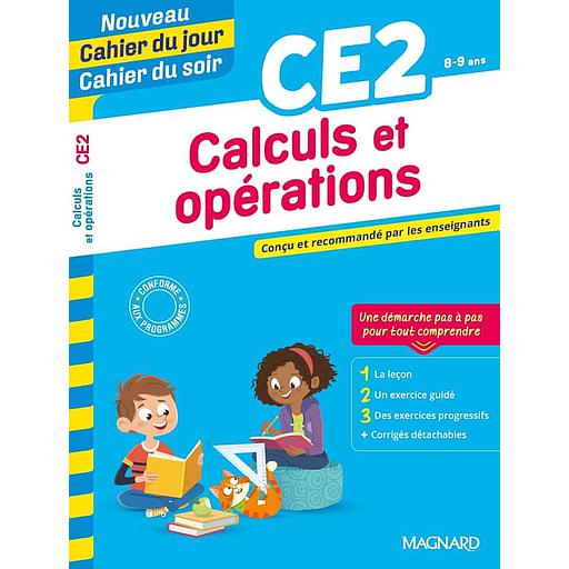 [MAG763968] Cahier du jour/Cahier du soir Calculs et opérations CE2