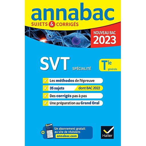 SVT spécialité Tle générale  - Sujets & corrigés