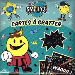 Cartes à gratter Les Smileys  - Avec 10 cartes à gratter, 1 bâtonnet
