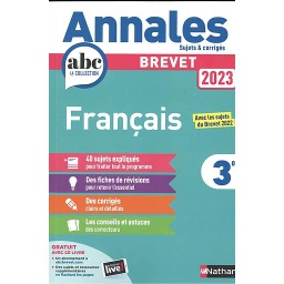 Français 3e  - Sujets & corrigés