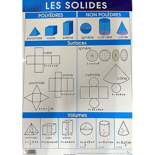 [9780000111227] Poster "Les Solides"