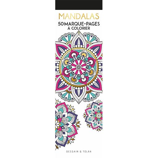 Mandalas  - 50 marque-pages à colorier