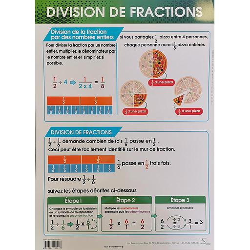 [9780000111227] Poster "Division de Fractions"