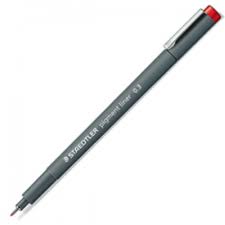 Feutre Pigment Liner Pointe calibrée Staedtler 0.3 MM Rouge