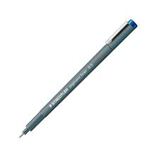 Feutre Pigment Liner Pointe calibrée Staedtler 0.5 MM Bleu