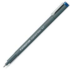 Feutre Pigment Liner Pointe calibrée Staedtler 0.3 MM Bleu