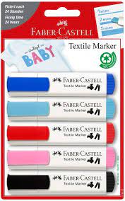 [159530] Set de 5 Marqueurs Textile Pastel