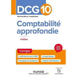 DCG 10 Comptabilité approfondie  - Corrigés