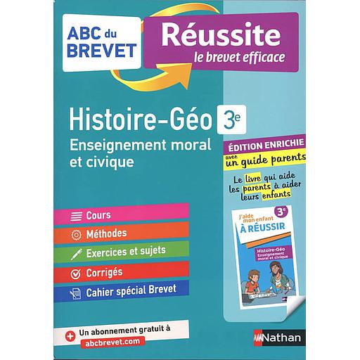 [NAT157105] Histoire-Géographie, Enseignement moral et civique 3e  - Avec un guide parents