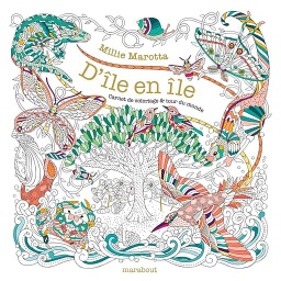 D'île en île  - Carnet de coloriage & tour du monde