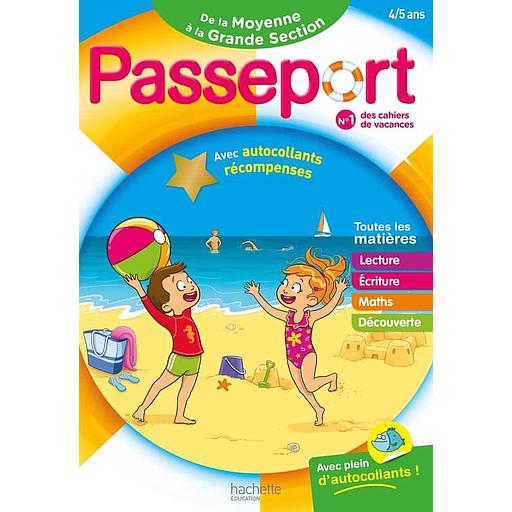 Passeport De la Moyenne à la Grande Section  - Avec autocollants récompenses