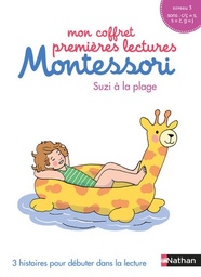 Mon coffret premières lectures Montessori : (Suzi à la plage - La valise - Merci Papa ! )