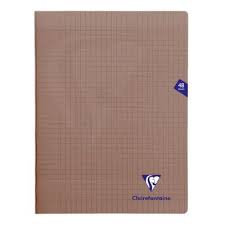 [18480] Cahier pique 48 P 24*32 Polypro Marron