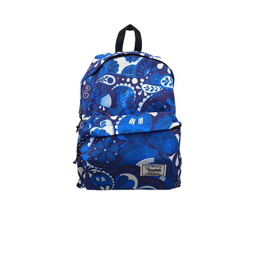 [05] Sac à Dos Padded Motif Fleurs Bleu N°05
