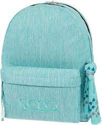 [5303] Sac à Dos Polo Double Scarf Tissu Bleu Ciel