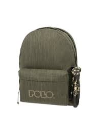 [2800] Sac à Dos Polo Double Scarf Tissu Vert Kaki