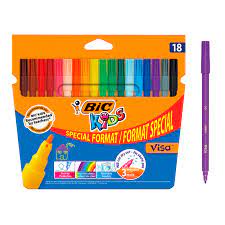 Pochette de 18 Feutre de Coloriage