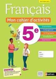 Français mon cahier d'activités 5ème - 2023