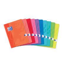 Cahier Color Life Piqûre17x22 cm 96 Pages Petits Carreaux 5x5 Papier 90g