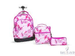 [6090030127130] Cartable à Roulette 3 Pcs