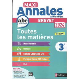 Toutes les matières 3e  - Sujets et corrigés