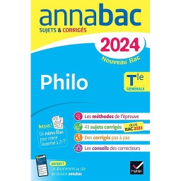 Philo Tle générale  - Sujets & corrigés