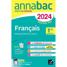Français 1re générale  - Sujets & corrigés