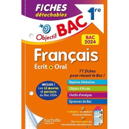 Français écrit et oral 1re  - Fiches détachables