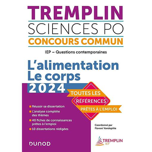 Tremplin Sciences Po IEP Questions contemporaines  - L'alimentation - Le corps