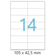 Paquet de 100 Etiquette A4 XO-057 105*42MM