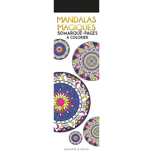 Mandalas magiques  - 50 marque-pages à colorier