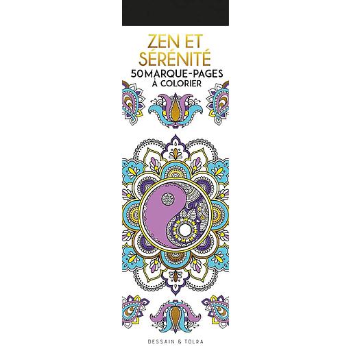 Zen et sérénité  - 50 marque-pages à colorier