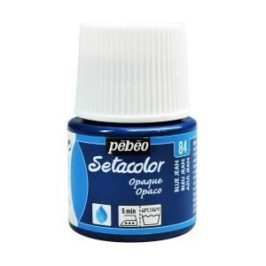 Peinture Setacolor opaque Pébéo 45 ml - Bleu Cobalt