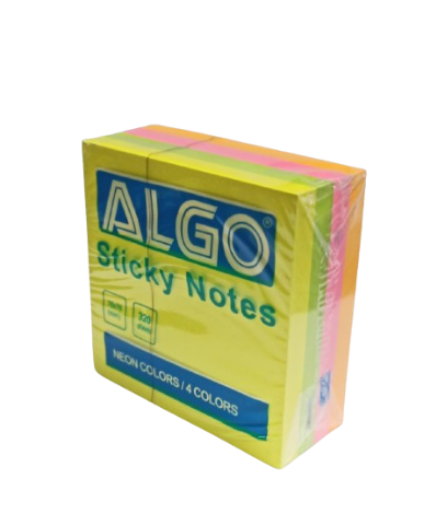 Post-it 320 Feuilles 76*76 MM Fluo Couleurs Assortis