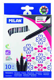 Boite de 10 Feutres Brush Facilement Lavable