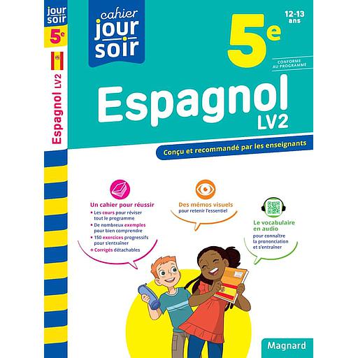 [MAG777385] Cahier du jour/cahier du soir Espagnol LV2 5e