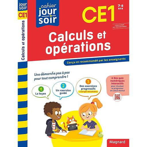 [MAG777132] Cahier du jour/Cahier du soir Calculs et opérations CE1
