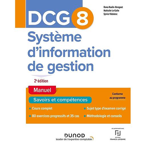 CAMPUS DCG 8 - SYSTEMES D'INFORMATION DE GESTION - DCG 8 - T01 - DCG 8 SYSTEME D'INFORMATION DE GESTION - Corrigée