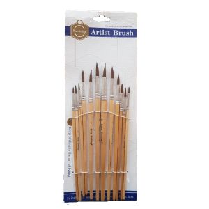 [A6075R] Set de 12 Pinceau Rond keepsmiling