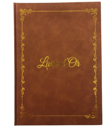 [3811915068583] Livre D'or Marron