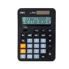 [EM210] Calculatrice de Bureau Deli Noir