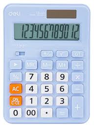 [6941798453729] Calculatrice de Bureau Deli Bleu
