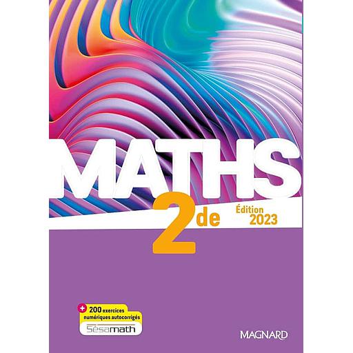 [MAG118270] Sésamath - Maths 2de (2023) - Manuel élève