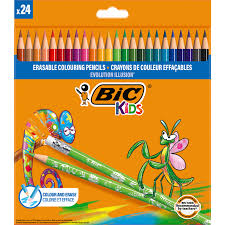 [9878691] Crayon de Couleur EVOLUTION ILLUSION, Gommable
