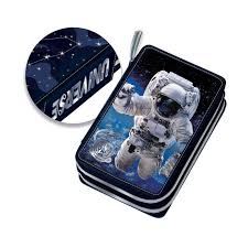 [211335] Trousse Garnie Graffiti Astronaut Bleu