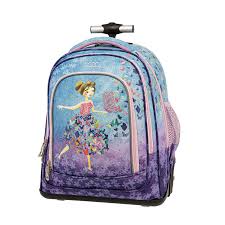 [8183] Cartable à Roulette Polo Rolling Bleu Ciel 901016