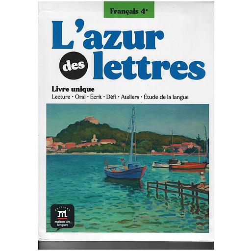 [MDL705712] PACK L'AZUR DES LETTRES 4E - LIVRE + CAHIER D'EXERCICES  ÉLÈVE (EDITION 2024