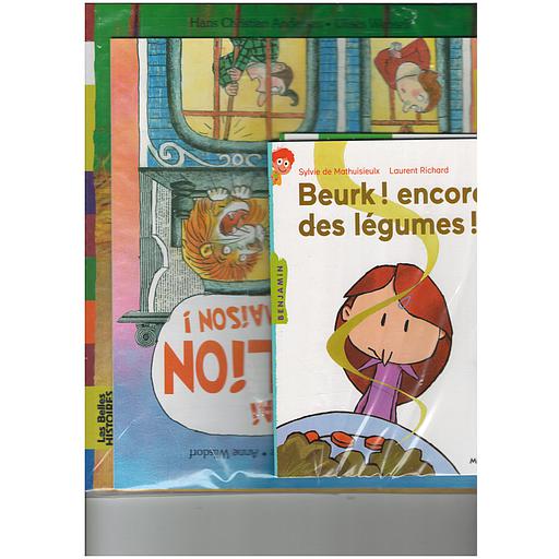 [PKLS0002] Pack lecture suivie nénuphar CE1 (4 histoires: j'ai un lion à la maison,Le vilain petit canard,Beurk!encore des légumes, Au feu les dragons)