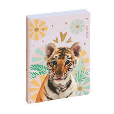 [187789E] Agenda Animaux - 1 jour par page - 12 x 17 cm - tigre