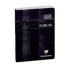 [184071E] Agenda scolaire journalier 2024/2025 Exacompta - Noir - 12 x 17 cm - Forum Metric